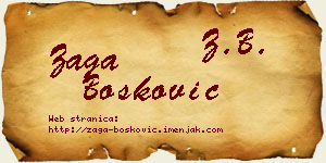 Zaga Bošković vizit kartica